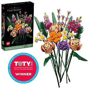 LEGO Icons Flower Bouquet 10280 Artificial Flowers, Building Set for Adults, Decorative Home Accessories, Valentines Day Gift Idea (756 Pieces) - $50.00