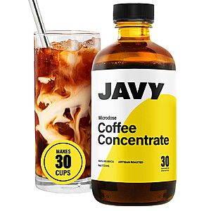 6-oz Javy Cold Brew Coffee Concentrate (Caffeinated) 4 for $19.50 w/ Subscribe & Save
