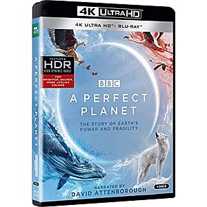 BBC Earth: Perfect Planet Narrated by David Attenborough (4K UHD + Blu-ray) $16 + Free Shipping