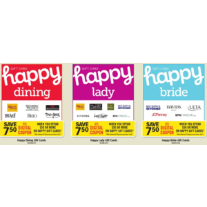 Buy $50 in Happy Gift Cards and Save $7.50 on Groceries - Stop&Shop / Giants