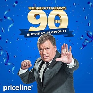 Priceline 'The Negotiator's 90th Birthday Blowout Sale' 10% Off Flight, Hotel & Car Rental Express Deals Plus Mystery Codes Up To 90% Off Emailed