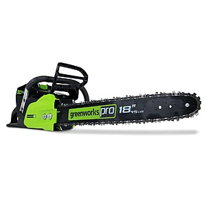 80V 18-Inch Cordless Chainsaw (Tool Only) | Greenworks Pro $127.49