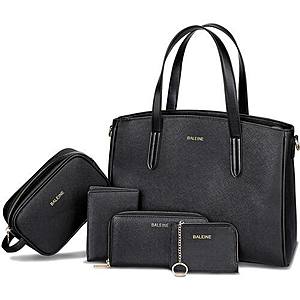 BALEINE 5pcs Handbags Set for Women, Shoulder Bags Tote Satchel Hobo Purse $26 + Free Shipping