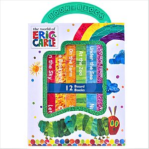 12-Book World of Eric Carle My First Library Board Book Set $6.85 & More