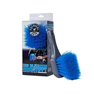 Chemical Guys Big Blue Stiffy Heavy Duty Tire & Upholstery Cleaning Brush $5.25 w/ S&S + Free Shipping w/ Prime or on $25+