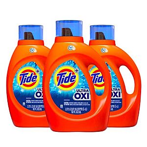92-Oz Tide Ultra Oxi Liquid Laundry Detergent 3 for $26.95 w/ Subscribe & Save + Free Shipping