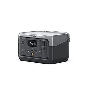 EcoFlow River 2 265Wh LiFePO4 Portable Power Station $185.10 - free solar cables available at Amazon