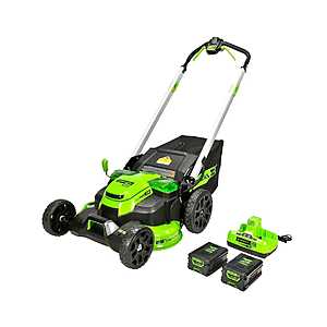 Greenworks Pro 60V 25" Cordless Self-Propelled Brushless Lawn Mower w/ 2x 4Ah Batteries $479.20 + Free Shipping