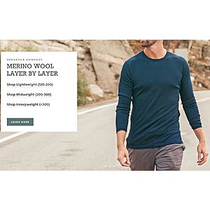 20% Off Meriwool Layer Products straight from Meriwoollayers.com plus Free Shipping