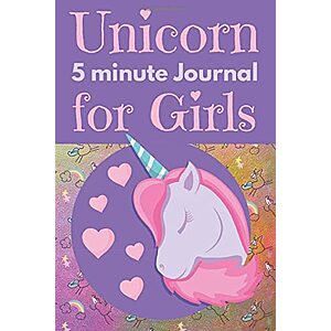Unicorn 5 minute Journal for girls: Guided journal to teach gratitude and mindfulness $3.81