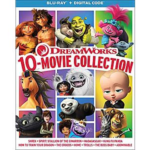 DreamWorks 10- Movie Collection (Blu-ray + Digital Code) $29.96 + Free Shipping