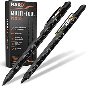2-Pc RAK Multi-Tool Pen Set w/ 10-Ct RAK Pen Ink Refills $17.45 + Free Shipping w/ Prime or Orders $25+