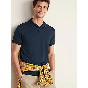 Old Navy: Men's Moisture-Wicking Tricot Uniform Polo $6 & More + Free S/H Orders $50+