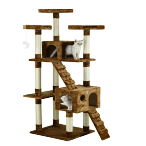 New Chewy Customers: 72" Go Pet Club Faux Fur Cat Tree & Condo (Brown) $45.75 + Free Shipping