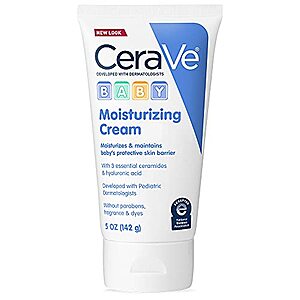 5-Oz CeraVe Baby Gentle Moisturizing Cream 2 for $12.55 ($6.30 each) + F/S w/ Prime or on Orders $25+