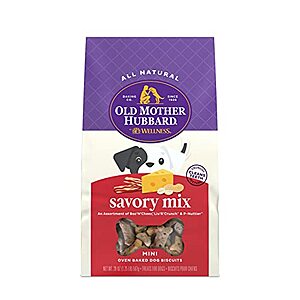 20-Oz Old Mother Hubbard by Wellness Classic Savory Mix Natural Dog Treats (Mini, Savory Mix) $3.01 w/ S&S + Free Shipping w/ Prime or on orders over $25