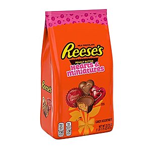 23.75-oz Reese's Miniatures & Hearts Milk Chocolate Peanut Butter Valentine's Day Candy $8.16 + Free Shipping w/ Prime or on $25+