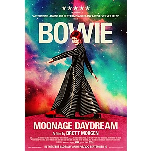 Another code Fandango for up to $10 off Moonage Daydream David Bowie Movie