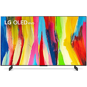 42" LG EVO C2 Series 4K OLED Smart TV w/ Alexa (OLED42C2PUA) $917.59 AC + Free Shipping via eBay