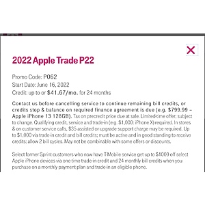 YMMV: Select Sprint Customers Now On T-Mobile — Trade in Iphone and get $1000 off Iphone via Bill Credits