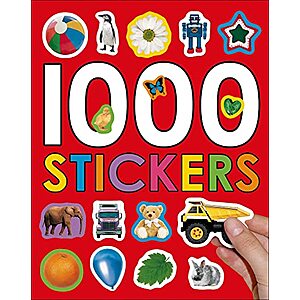 1000 stickers toddler travel size book $4.39