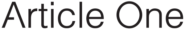 Article One_logo